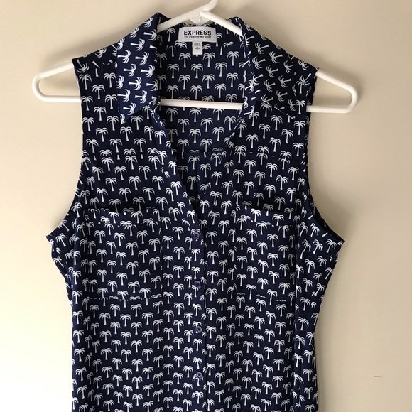 Express Tops - EXPRESS Sleeveless Portofino Shirt